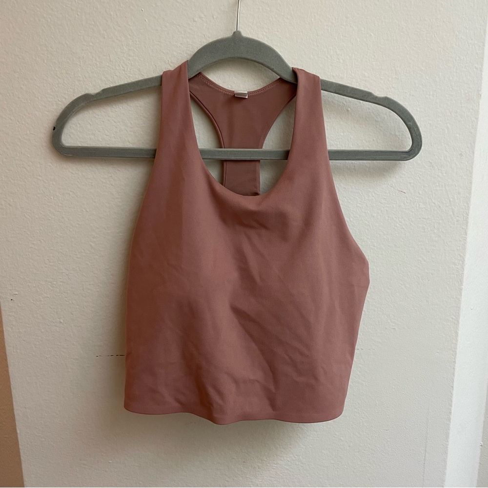 Uniqlo Mauve Racerback Top w Built in Bra